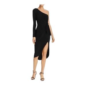 Nookie Aphrodite One-Shoulder Midi Dress NWT